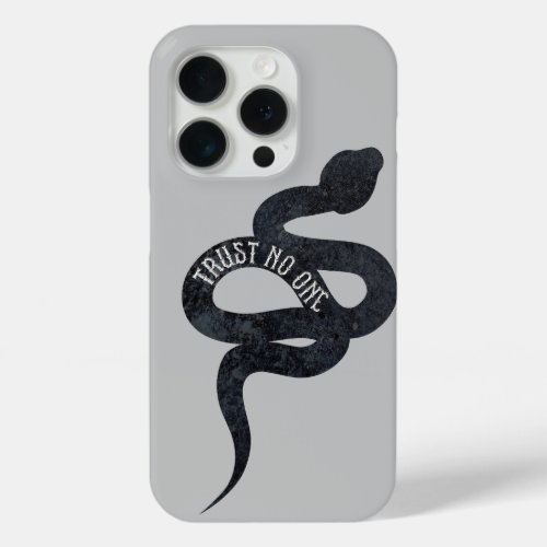 Trust No One Serpent Snake  iPhone 15 Pro Case