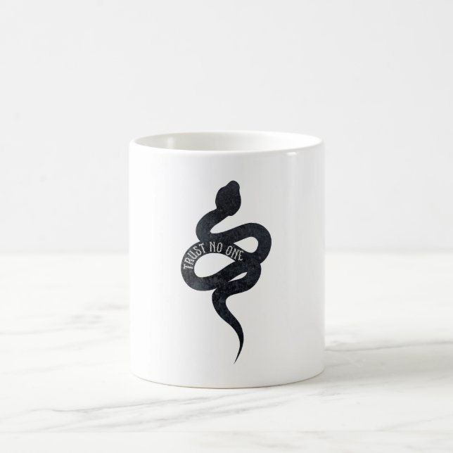 Trust No One Serpent Snake  Coffee Mug (Center)
