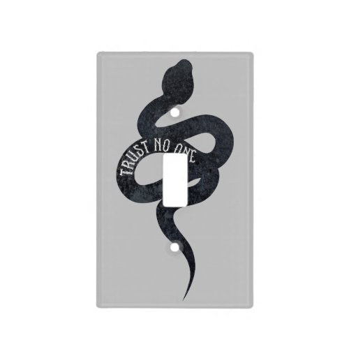 Trust No One Serpent Snake  Light Switch Cover