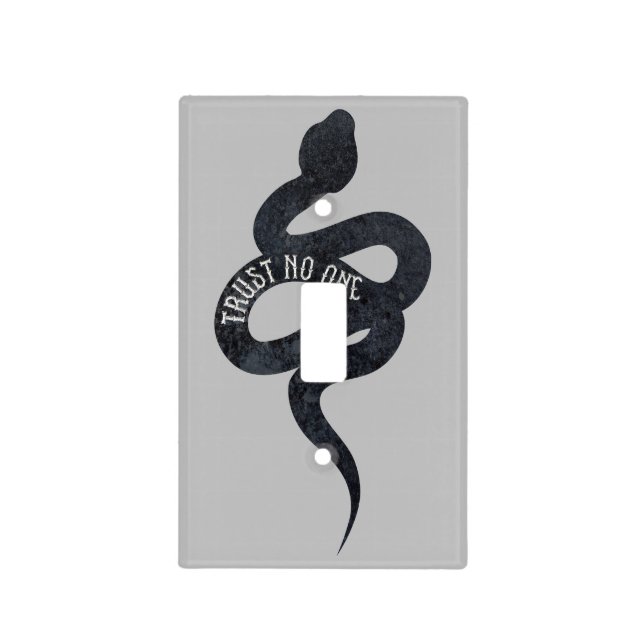 Trust No One Serpent Snake  Light Switch Cover (Front)