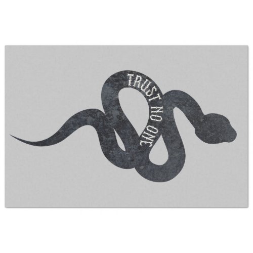 Trust No One Serpent Snake  Tissue Paper