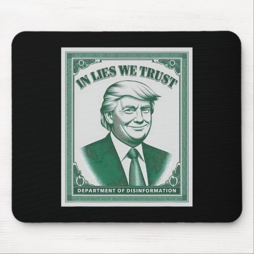 “trust Nobody” - Trump Banknote Parody 2  Mouse Pad