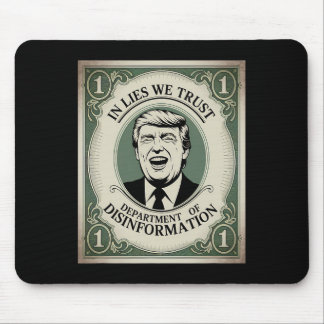 “trust Nobody” - Trump Nknote Parody 2 Mouse Pad