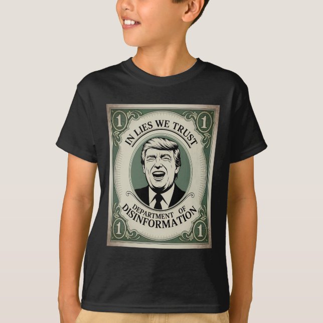 “trust Nobody” - Trump Nknote Parody 2  T-Shirt (Front)