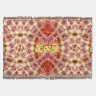 Trust on Love Geometric Art Woven Throw Blanket
