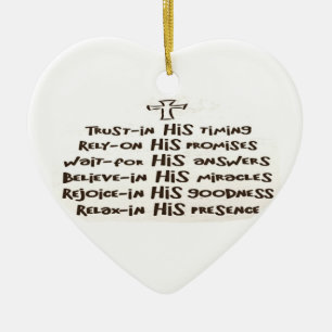 Trust prayer Ornament