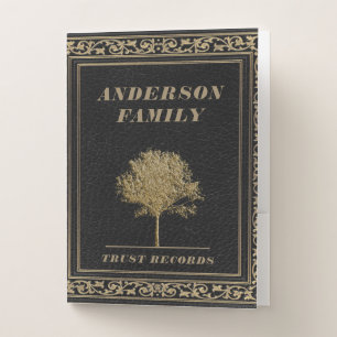 Trust Records 3 Ring Binder Pocket Folder