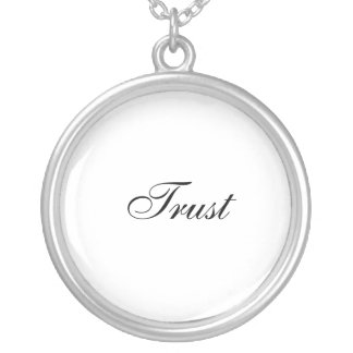 Trust Silver Plated Necklace