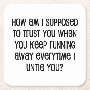 Trust Square Paper Coaster