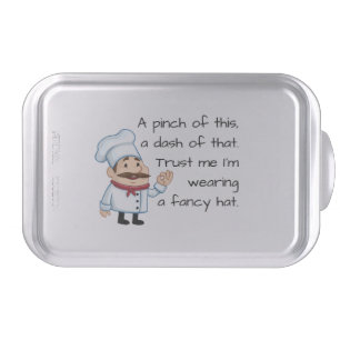 Trust the Chef Funny Poem Cake Pan