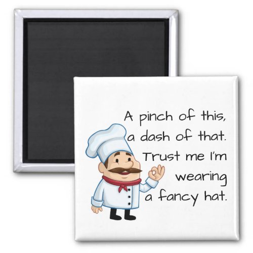 Trust the Chef Funny Poem Magnet