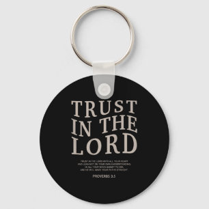 Trust The Lord Christian Faith Bible Verse Scriptu Keychain