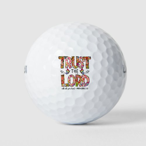 Trust The Lord Sublimation Golf Balls