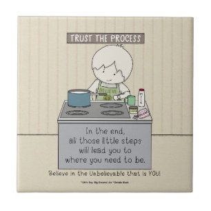 Trust the Process Ceramic Tile