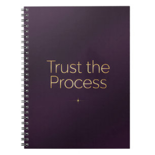 Trust the Process – Elegant Purple Motivational  Notebook