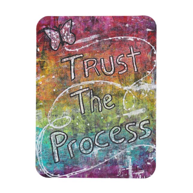 Trust The Process Magnet (Vertical)