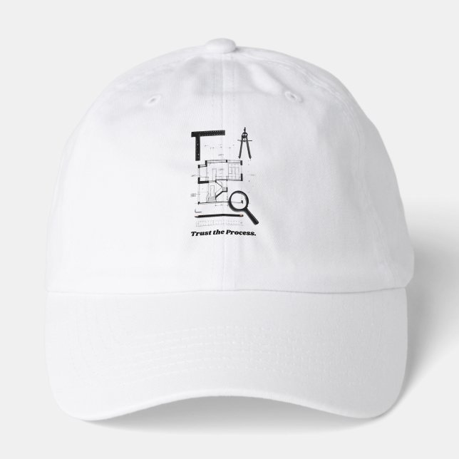 Trust the Process T-Shirt | Minimalist Architect Hat (Front)