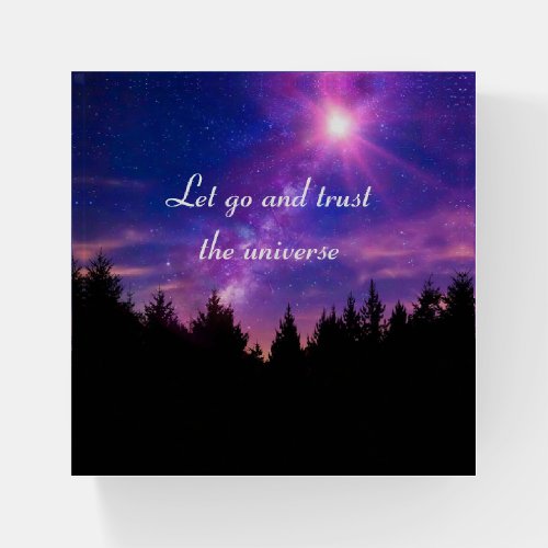 Trust The Universe Paperweight