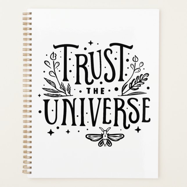 Trust the universe witchy planner (Front)