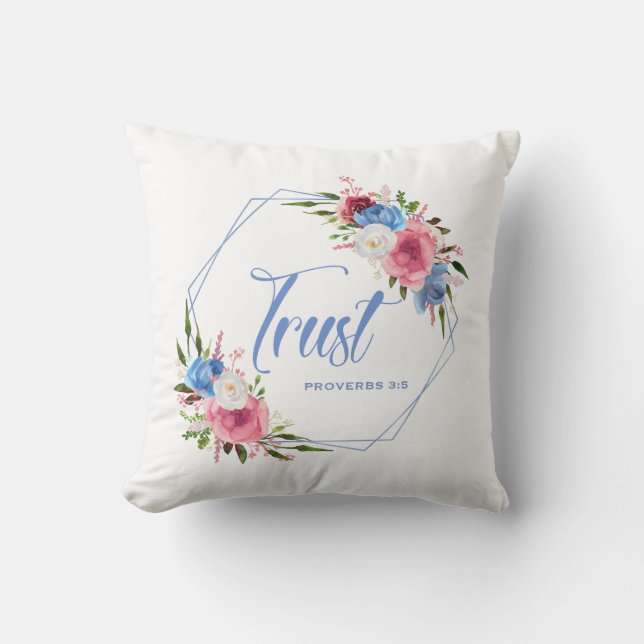 Trust  throw pillow (Front)