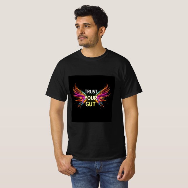 Trust Your Gut T-Shirt | Wings of Discovery Motiva (Front Full)