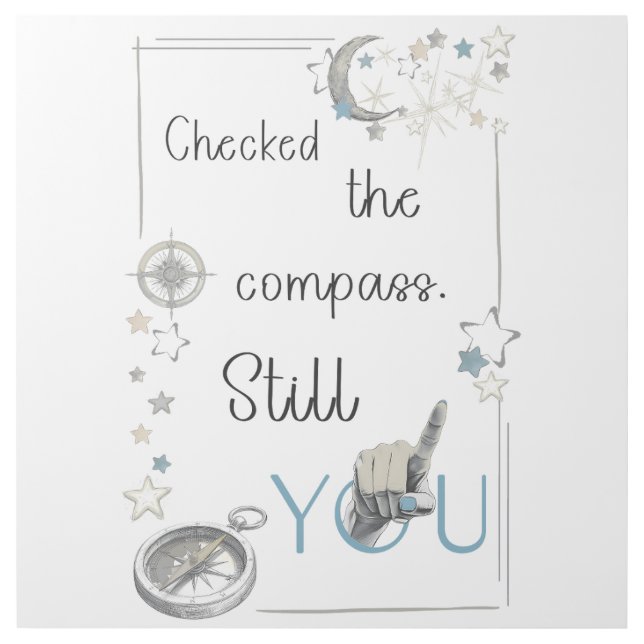 Trust Your Inner Compass. Self Care Afirmation Gallery Wrap (Front)