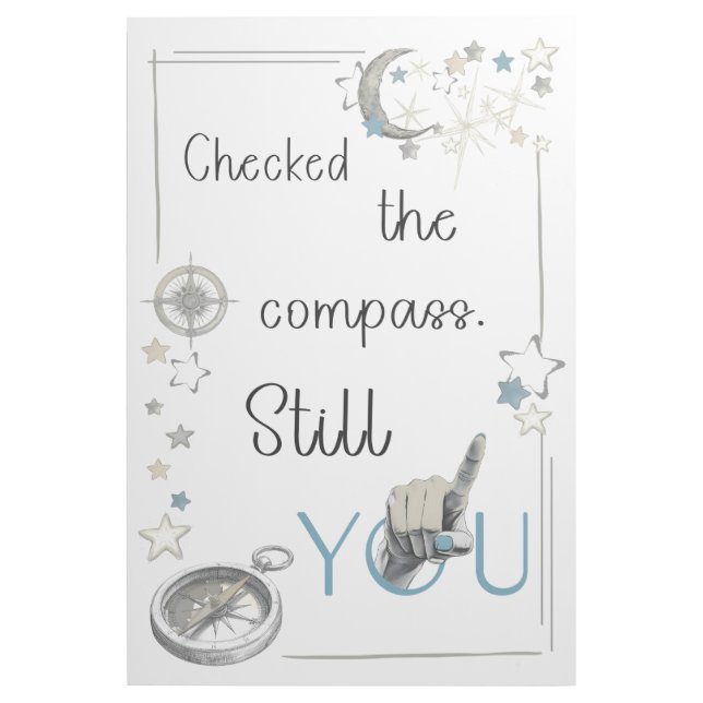 Trust Your Inner Compass. Self Care Afirmation Gallery Wrap (Front)