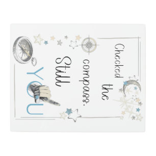 Trust Your Inner Compass. Self Care Afirmation Metal Print