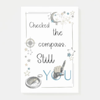 Trust Your Inner Compass. Self Care Afirmation Post-it Notes