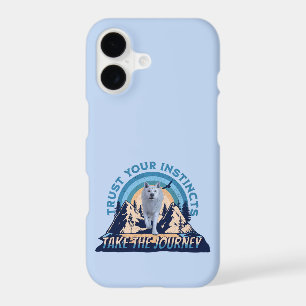 Trust Your Instincts Arctic Wolf Adventure Art iPhone 17 Case