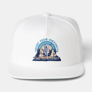 Trust Your Instincts Arctic Wolf Snap Back Hat