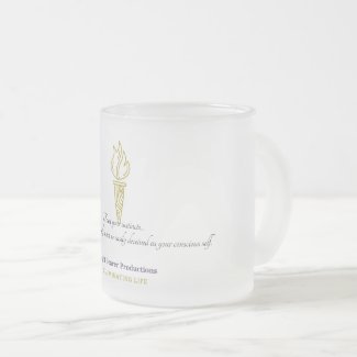 Trust your instincts... Frosted Glass Coffee Mug