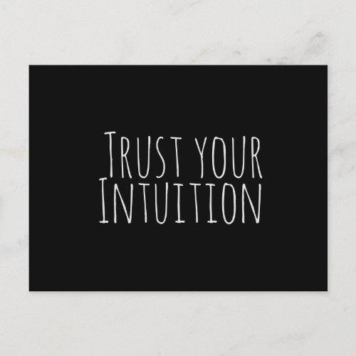 Trust Your Intuition Affirmation Postcard