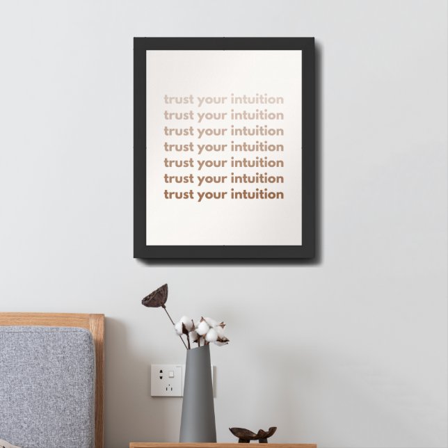 Trust Your Intuition Affirmation Poster  (Bedside)