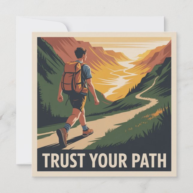 Trust Your Path Holiday Card (Front)