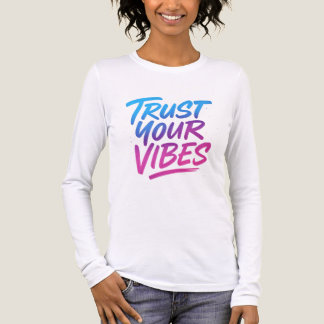 "Trust Your Vibes – Neon Graffiti Tee" Tri-Blend Shirt