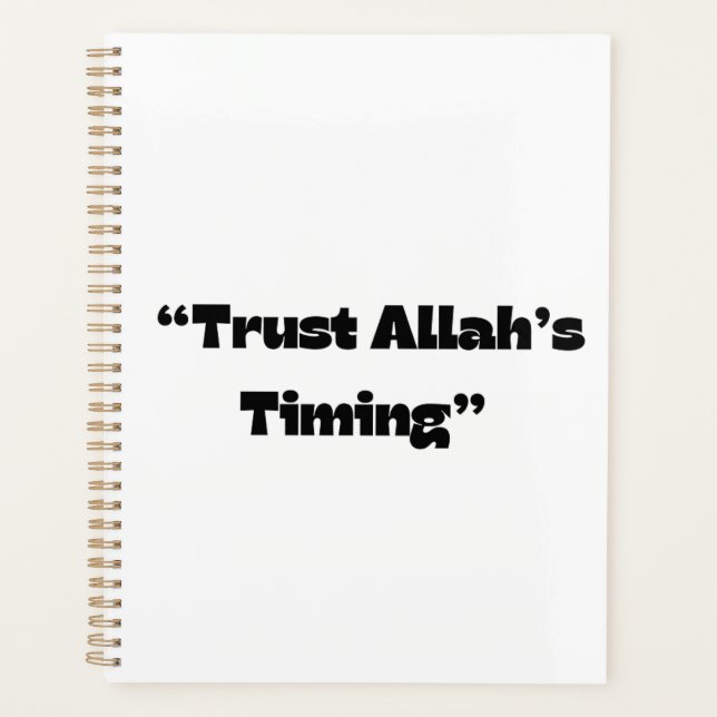  Trusting Allah’s Timing – Islamic Faith Planner (Front)