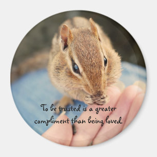 Trusting Chipmunk Magnet