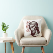 Trusting Jesus with all your heart Throw Pillow