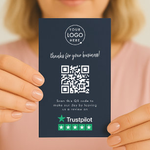 Trustpilot Reviews Business Card QR Code Handout
