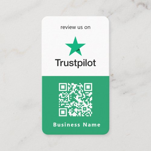Trustpilot Reviews  Business Review Us QR Code Business Card