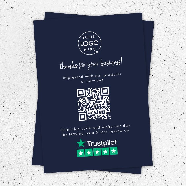 Trustpilot Reviews Enclosure Card | QR Code Insert (Creator Uploaded)