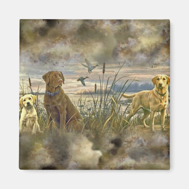 Trusty Retrievers Magnet (Front)