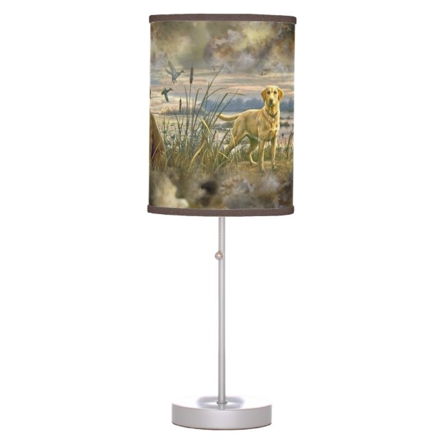 Trusty Retrievers Table Lamp (Front)