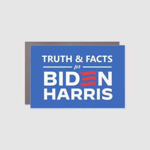 Truth and Facts for Biden Harris Car Magnet