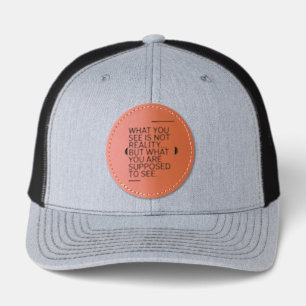 Truth as Designed for You Leather Patch Hat
