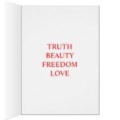 Truth Beauty Freedom Love Cards (Inside (Right))