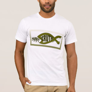 TRUTH CHRISTIAN FISH EATS DARWIN T-Shirt