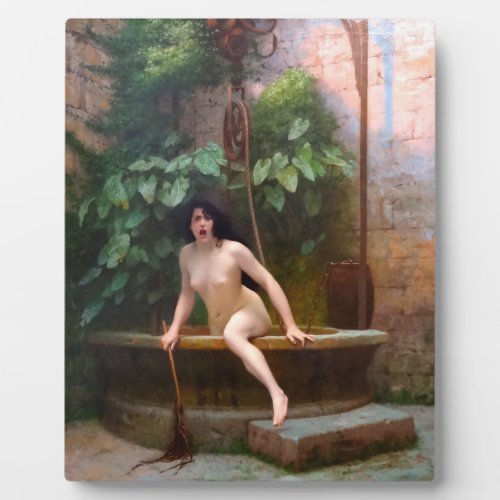 Truth Coming Out of Her Well _ Jean_Leon Gerome Plaque