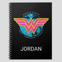 Truth Compassion Strength Comic Wonder Woman Logo Notebook